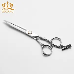 Custom Logo Mirror Polishing 6 Inch Japanese Steel 440C Hairdressing Barber Scissors Hair Cutting Scissors