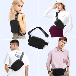 Bolsa esportiva com logotipo personalizado para corrida, cinto de cintura, pochete de nylon à prova d'água para homens e mulheres, bolsa de peito crossbody unissex - Product Image 2