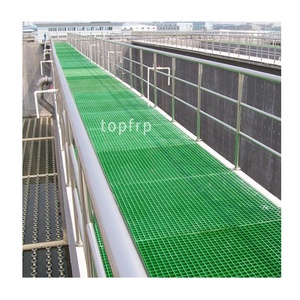 Grille antidérapante en fibre de verre 38*38*25mm pour allées, lavages automobiles, sols industriels et marches d'escalier en PRV - Product Image 1