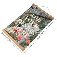 Poster à suspendre personnalisé Art mural personnalisé Design Your Own Photo Text Wood Canvas Shaft Room Decor for Living Room Bedroom