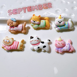 Statuette in Resina Ecologica Fatte a Mano di Animali Kawaii, Gatti e Cani in Corsa, Ciondoli Sottili per Fai da <span class=keywords><strong>Te</strong></span>, Fibbie per Scarpe, Tazze d'Acqua, Accessori per Capelli - Product Image 4