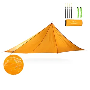 KingGear — tente de Camping léger pour l'extérieur, sur mesure, abri d'ombrage, bâche de pluie étanche à la mouche,