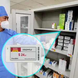 अस्पतालों के लिए फिर से उपयोग करने योग्य चिकित्सा उपकरण कंटेनर ट्रैकिंग डिजिटल साइन इन अस्पतालों के लिए स्याही लेबल, कम बिजली के एपपर ईंक प्रदर्शन - Product Image 1