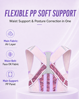 Correcteur de posture dorsal en maille respirante, soutien flexible pour les épaules, pour femmes, fitness, entraînement en salle de sport, fabricant en gros