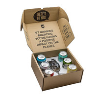 3er-Pack Getränkedosen-Versandverpackung Geschenkboxen aus Karton mit Logo für Whisky Matt Laminiert aus Chinesischer Fabrik