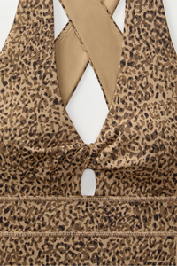 <span class=keywords><strong>Tuta</strong></span> 7/8 da <span class=keywords><strong>Donna</strong></span> con Tasca Frontale in Tessuto Morbido Dettaglio Intrecciato Traspirante Protezione UPF per Sport Casual OEM ODM - Product Image 3