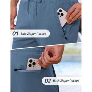 Pantalones Deportivos Ligeros de Secado Rápido para Hombre FOXA, con Bolsillos con Cremallera, para Gimnasio y Entrenamiento - Product Image 5