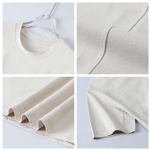 T-shirt Personalizzata con Logo, Etichetta su Misura, <span class=keywords><strong>Testo</strong></span> Stampato, Pesante, Goffrata, Ricamata, Lavorata a Maglia, Oversize, Stile Baseball, Sportiva, a Basso Costo - Product Image 3