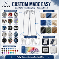 Jeans baggy déchirés personnalisés OEM, coupe large, délavage clair, style vintage streetwear pour hommes