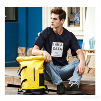 Sac à dos étanche 20L à fermeture roll-top, ergonomique, avec bretelles de soulagement du poids, 5 couleurs au choix pour les sports nautiques, le camping et les trajets quotidiens