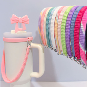 สายคล้องขวดน้ำซิลิโคนแบบขายส่ง พร้อมสายสะพายสำหรับอุปกรณ์เสริมแก้ว Owala Stanley - Product Image 4