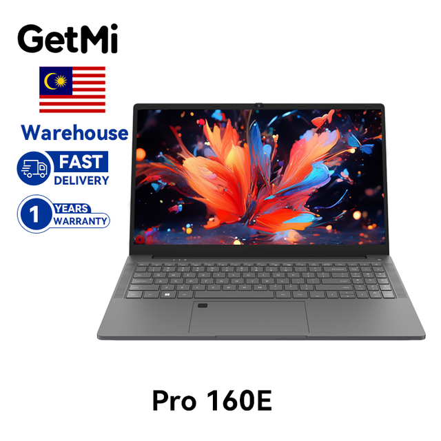 In-Stock Malaysia GetMi Pro 160E Student Laptop Intel I5 16GB RAM 512GB SSD for 4.2 180-Degree Open Windows 11 Camera