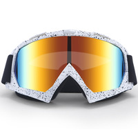 Masque de protection rétro pour cyclisme et moto avec lentille anti-vent, anti-poussière, pour le ski et le cross-country, compatible avec les casques, pour hommes et femmes
