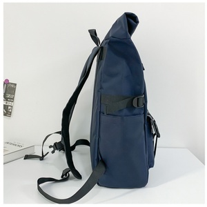 Alta calidad 17 pulgadas personalizado Simple impermeable adolescente Roll Top mochilas escolares al aire libre viaje de negocios portátil mochila para hombres - Product Image 5