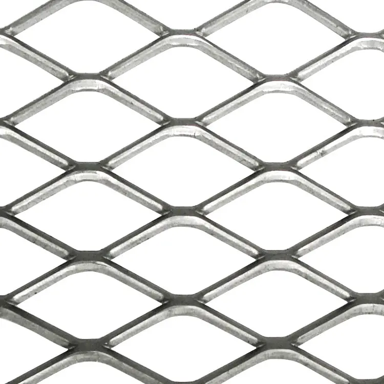 0.5 0.7 1mm Silver Car Grill Gutter Guard Mesh Aluminum Expanded Metal