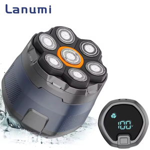 מכונת גילוח חשמלית Lanumi WD-927, 1400mAh, 8500 סל\\\"ד, 7 להבים, עיצוב מגנטי, עמידות למים IPX6, לגוף ולפנים, לשימוש במלונות - Product Image 1