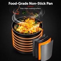 Équipement de cuisine pour restaurant, hôtel, cantine, machine de cuisson automatique à 3 têtes, robot de cuisson électrique, wok pour riz frit, pour cuisson en gros