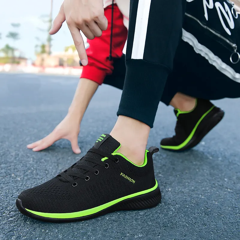 Summer Sneakers Men's Mesh Breathable Sports Shoes Light Foreign Trade Casual Running Shoes