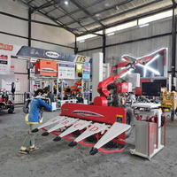 Haute efficacité Mini blé et riz faucheuse ferme Mini tracteur Paddy moissonneuse batteuse cultivateur Machine agricole