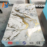 Proveedor Chino de Tablero de PVC con Aspecto de Mármol de 1220 mm x 2440 mm, Placa de Plástico con Protección UV