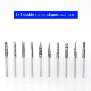 Ensemble combiné de 20 pièces de fraises rotatives en carbure à dégagement rapide 3x6 3x3, tête de meulage en alliage, ronde de 45 mm - Product Image 3