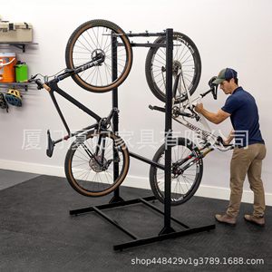 Soporte para Bicicletas Independiente de 8 Ranuras, Doble Cara, para Montar en el Suelo del Garaje, de Hierro Resistente, Organizador de Bicicletas - Product Image 2