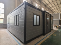 Maison conteneur extensible 20 pieds 40 pieds, 2 chambres avec cuisine, 1 salle de bain, pour Airbnb, appartement, hôtel