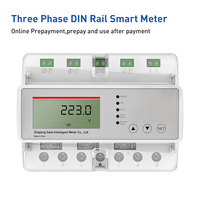 Meter Energi Cerdas KWH Presisi Tinggi Tiga Fasa RS485 400V/380V 580A 50 Hz