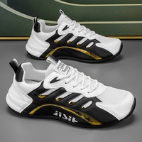 Chaussures YX pour hommes – Nouvelle collection été 2025 – Baskets basses à lacets style coréen, couleur unie, empeigne en maille, semelle souple, confortables et tendance