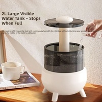 Humidificateur ultrasonique de table 2L à brume froide, veilleuse 7 couleurs, remplissage par le haut, diffuseur d'arômes pour chambre et maison - Meilleures ventes