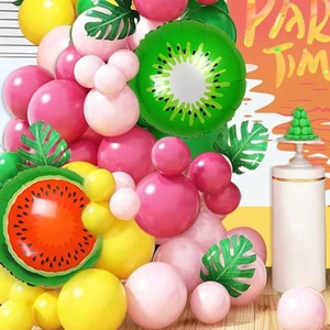 Kit Arco e Ghirlanda di Palloncini per Festa Hawaiana |   Palloncini in lattice a forma di ananas con foglie di palma |   Decorazioni per Feste Tropicali - Product Image 2