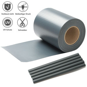 Bande de protection de jardin en PVC rayé résistant aux UV, 0,19 x 35 m + 20 clips, bande de protection de jardin, ruban de clôture pour clôture en treillis métallique double - Product Image 2