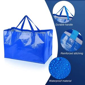 Extra Large Capacity PP Woven Storage Bags Waterproof Moving and Laundry Shopping Bags Recycled Material - Product Image 4