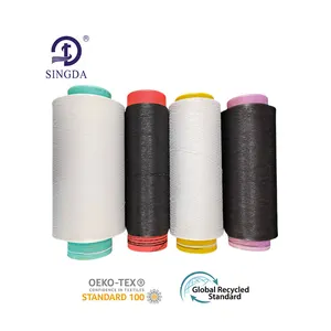 Hilo de Poliéster Spandex de Alta Elasticidad ACY 20/75/36 con Hilo Spandex Recubierto de 20D para Tejido de Calcetines - Product Image 1