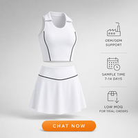 Set Pickleball Premium 2-Piece |   Sport Bra Kerah Polo & Rok Lipit |   Celana Pendek Terintegrasi & Kantong Bola |   Solusi Pasokan B2B Satu Atap