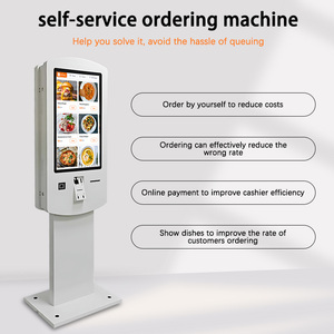 32 Inch Dual <strong>Screen</strong> Multipoint Capacitive <strong>Touch</strong> Self Service Online Food Ordering Payment <strong>Kiosk</strong> with Thermal <strong>Printing</strong> of Orders - Product Image 3