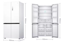 Refrigerador Mijia BCD-518WMBI de 518L, Cuatro Puertas, Ultrafino, Empotrado, Inverter, Clase 1 de Ahorro Energético, Inteligente