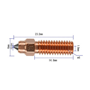Boquilla para impresora 3D Creality, bimetálica de cobre de 0,4mm, para K1 K1 Max Ender3 V3 KE - Product Image 3