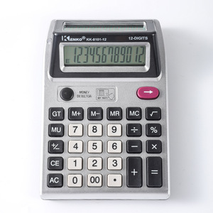 <span class=keywords><strong>Kenko</strong></span> 12-cijferige Dubbelzijdige Plastic Desktop <span class=keywords><strong>Calculator</strong></span> Alarmfunctie Batterijcalculator - Product Image 1