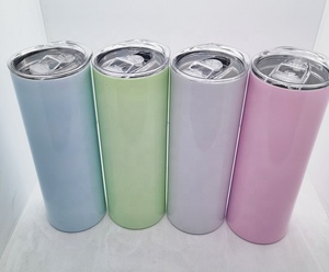 Gobelet en acier inoxydable brillant dans le noir avec impression par sublimation vente en gros - Product Image 4