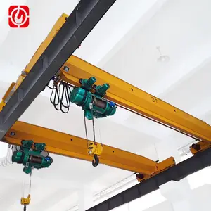 Safe Electric Driven 6 Ton 8 Ton 10 Ton Single Girder Remote Control Overhead Underhung Crane With Electric Suspend Cable Hoist