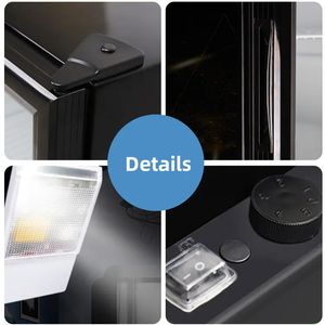 Refrigerador compacto Vanace, puerta de vidrio de 40L, barra pequeña sin ruido, mini <span class=keywords><strong>nevera</strong></span> termoeléctrica para Hotel - Product Image 5