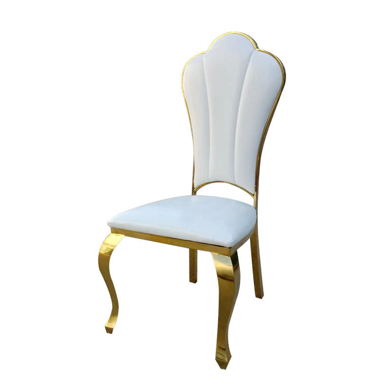 Chaise de salle à manger-dos de fleur