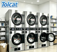 High Quality Fully Automatic Stainless Steel Coin Operating Industrial Washing Machine 12-25kg Capacity