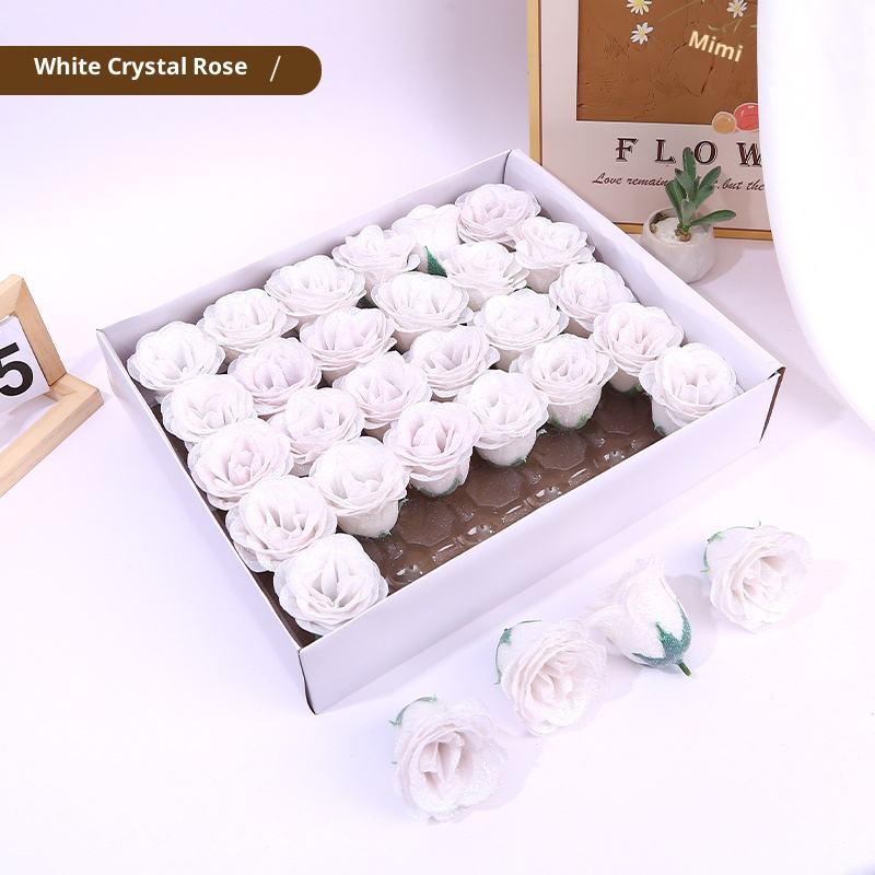 กุหลาบคริสตัลสีขาว