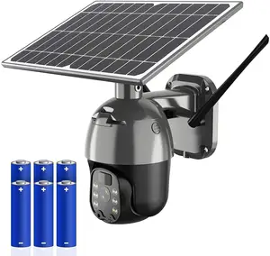 blink kamera flutlicht Suppliers-4G Überwachungs kamera Wireless 24/7 Solar panel Flutlicht Outdoor PTZ Remote Farm