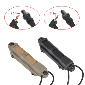 Interrupteur à pression tactique LAMBUL à double fonction (constant/momentané) avec connecteurs SF, 2,5 mm et 3,5 mm pour contrôle PEQ/<span class=keywords><strong>DBAL</strong></span> - Product Image 1