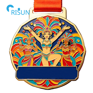 Medallón Personalizado del Sambódromo de Río de Janeiro, <span class=keywords><strong>Brasil</strong></span>, para Bailarines de <span class=keywords><strong>Samba</strong></span>, Desfiles, Fiestas, Carnaval, Ganadores, Medalla de <span class=keywords><strong>Samba</strong></span> Personalizada - Product Image 2