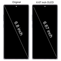 Écran OLED magnifique avec numériseur et châssis, 6,67 pouces pour Samsung Galaxy Note10+ SM-N975, écran de remplacement