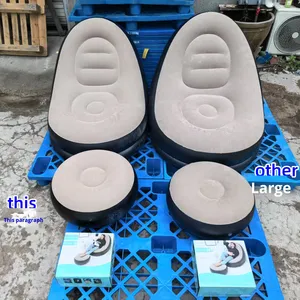 PVC Modern Foldable Portable Leisure Chair <strong>Air</strong> <strong>Sofa</strong> Inflatable <strong>Bed</strong> for Outdoor Salon Use - Product Image 3